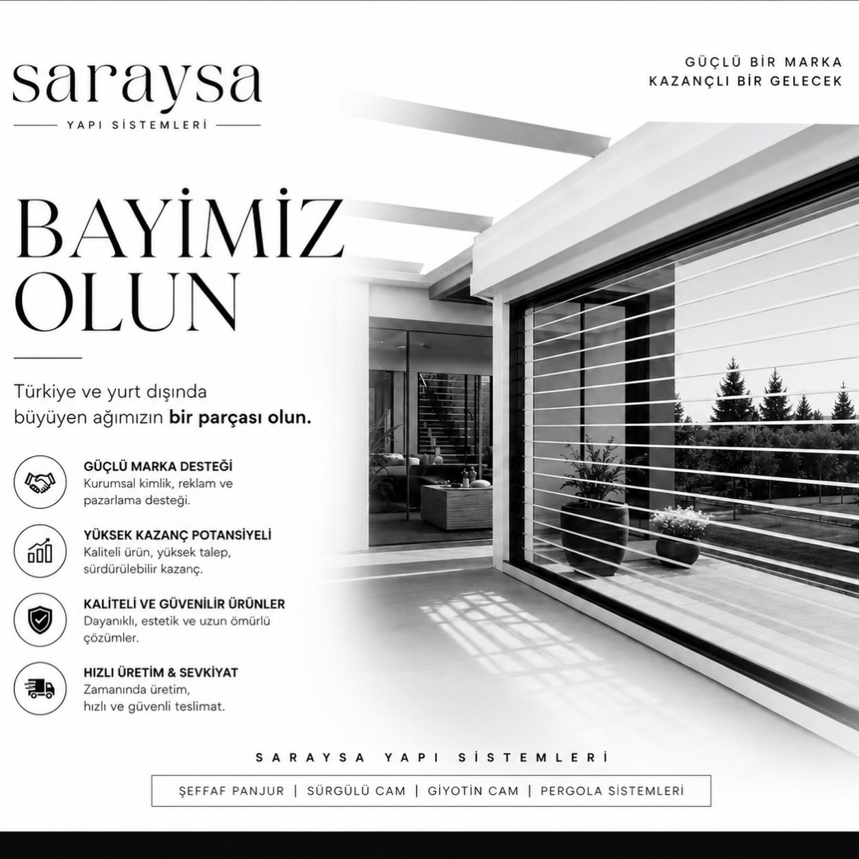 Saraysa iş ortaklığı ve bayilik ağı paylaşımı