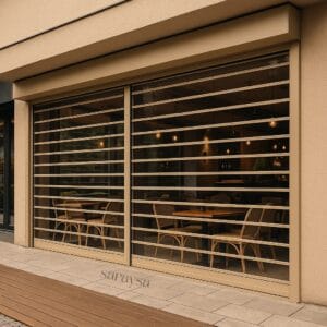 Saraysa şeffaf kepenk uygulaması